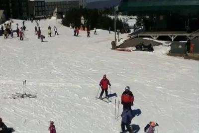 Image de «Slopeside Escape» Mtn Lodge; En regardant directement Ballhooter! !