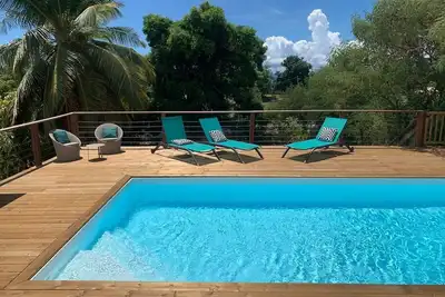 Image de Agréable villa créole à Saint-François, idéalement située, avec vue mer