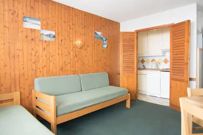 Image de 2 pièces Sud à 500m des pistes, Wifi, Tv