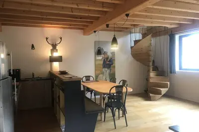 Image de Gite  4 étoiles, 6 places  en vallée d'Ossau. Parc arboré avec bain nordique!