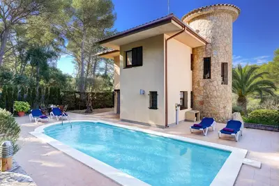 Image de Villa La Torreta- maison avec piscine privée -Tamariu- Costa Brava