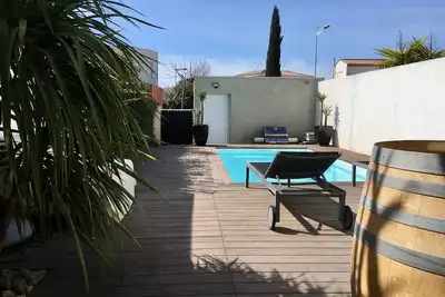 Image de Maison 3 ch avec piscine privative proche du centre ville et à 6 km de la mer