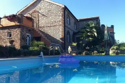 Image de Villa Lucia avec tennis, piscine, 400m de la plage, Internet, animaux acceptés