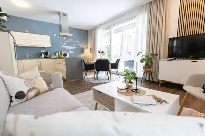 Image de Bel appartement au bord du lac Lune de miel n ° 2 pour 2 personnes, sauna, jardin