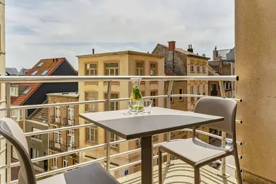 Image de Studio pour 2 personnes avec balcon, avec vue sur la ville
