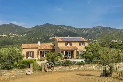 Image de 2 villas avec piscine dans une Oliveraie en Corse : détente et sérénité. . .