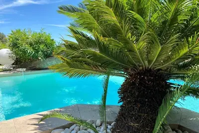 Image de Villa luxe vue mer, piscine chauffée, hammam, sport & cinéma – 800 m plages