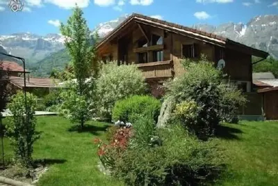 Image de Chalet avec piscine privée et vue dégagée sur Mont Blanc