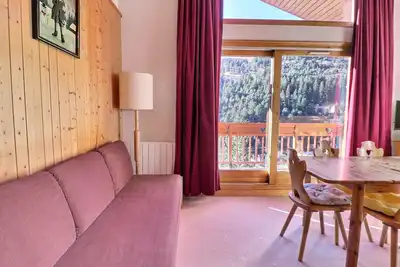 Image de Joli duplex lumineux, superbe vue montagne, 4 pièces, 5/6 pers, 3 Tv