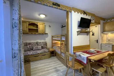 Image de Studio cosy 4 pers – Sud-Est, pied des pistes, quartier Les Fontanettes