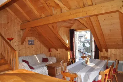 Image de Appartement duplex style chalet au coeur de St Gervais, 2 balcons avec vue