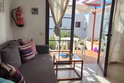 Sun Beach, bungalow pour 2-4 personnes avec piscine à Caleta de Fuste, Fuerteventura