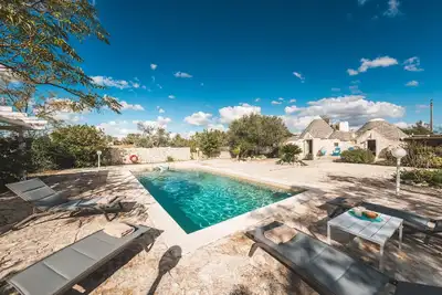 Trullo Mario: Trulli avec piscine à Alberobello