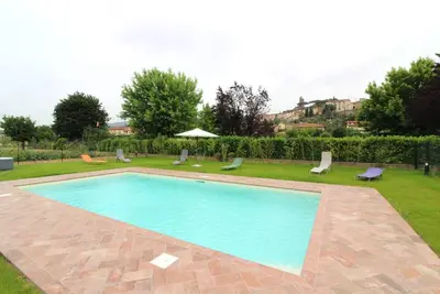 Image de Maison de vacances privée avec Wifi, piscine privée, climatisation, Tv, terrasse, près de Cortone