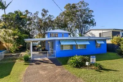 Bribie Beach House, front de mer juste en face de la route - Solander Esp, plage de Banksia