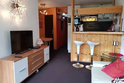 Image de Appartement rénové 6 personnes à Arc 2000, balcon, télé, Dvd, casier à ski