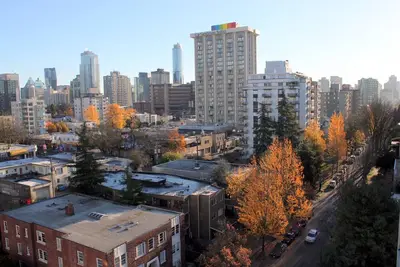 English Bay Beach Studio avec parking gratuit. Étapes pour tout au centre-ville
