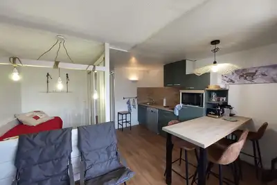 Studio cosy au centre de Vallandry, à 50m des remontées mécaniques