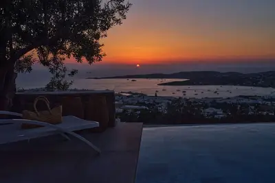 Image de Villa Parikia Paros avec vue sur la mer