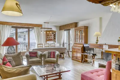 Image de Appartement 3 chambres à Megève avec parking et wifi, près du centre