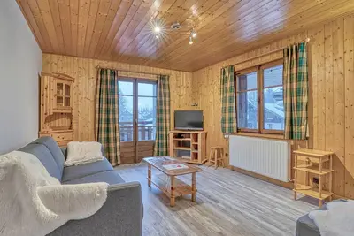 Appartement Confort 2 Pièces avec Balcons, à 300m du Centre de Megève et Télécabine