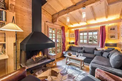 Image de Chalet 4 chambres à Megève Mont d'Arbois - 10 pers, terrasse, parking