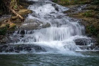 Image de Casa Corazon del Rio est complète avec une chute d'eau en cascade, un trou de nage et une rivière