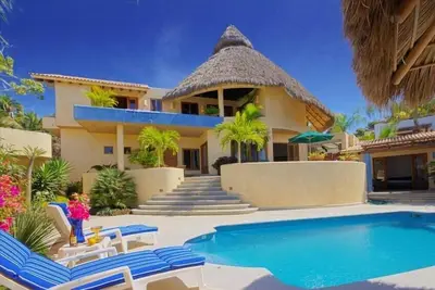 Magnifique mexicaine vacances Villa avec piscine-1 bloc de la plage
