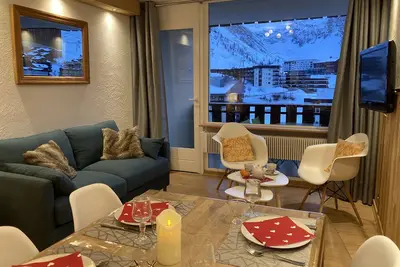 Image de Vue imprenable et aux pieds des pistes, appartement chaleureux, Wifi
