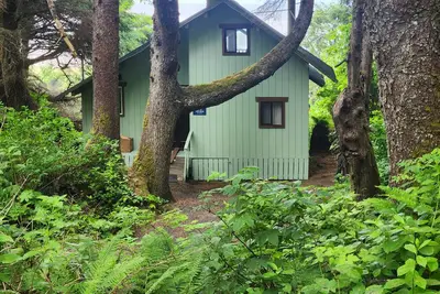 Image de Nouvelle Liste! Cabine en bord de mer avec chiens / chemin privé à la plage et vue sur l'océan