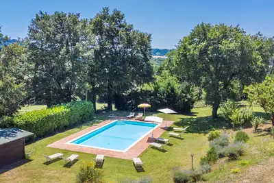 Maison de vacances privée avec piscine privée, Wifi, Tv, terrasse, vue panoramique, parking