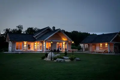 Image de Belle maison de luxe en bois dans le sud de la Suède