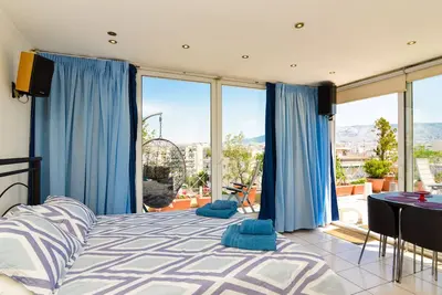 Image de Athènes Panoramique dernier étage vue terrasse privée