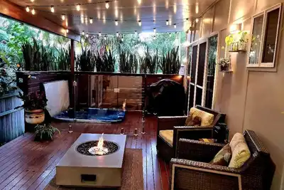 Image de Chalet privé avec spa chauffé intégré sur le pont