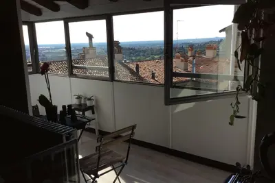 Image de Loft avec vue panoramique au coeur de Bergame Alta