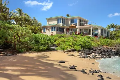 Image de Sandy Beach House: front de mer avec piscine privée et petit acc����������������s ������������������������������������������ la plage