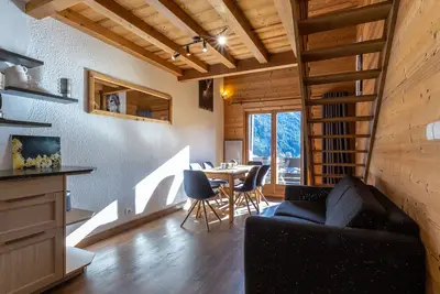 Image de Charmant duplex 8 pers. skis aux pieds à Méribel Mottaret, balcon, cuisine équipée, animaux admis