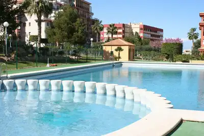 Image de Bel appartement au 2ème étage, grande terrasse, vue sur la mer, piscine privée, climatisation