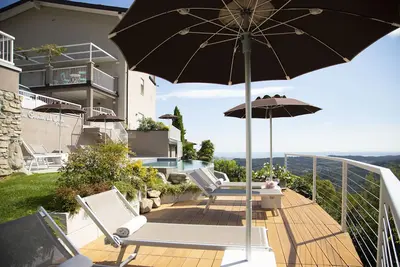 Image de La Cornice sul Garda - Il Ciliegio - vue sur le lac - jardin - wifi - nouveau