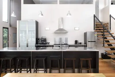 Image de Maison de plage ouverte sur le plan architectural