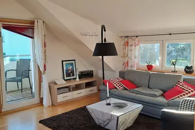 Image de Location-Romantique-Salle de bain privée séparée-Vue sur la campagne-Bergblick