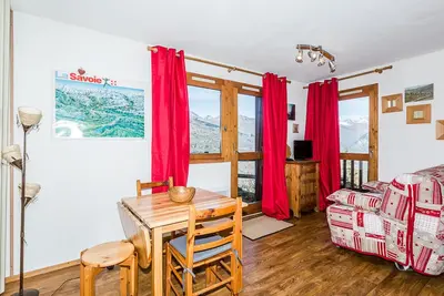 Image de Studio divisible proche pistes, 4 pers. , parking, belle vue