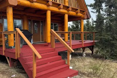 Image de Denali à seulement 27 km! Grill extérieur, laveuse / sécheuse, baignoire jacuzzi avec vue