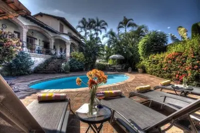 Image de Hacienda mexicaine, intimité complète ou détente avec soleil ou ombre, votre choix!