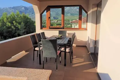 Appartement de vacances avec climatisation et vue sur la mer