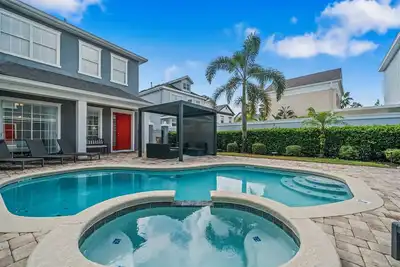 Image de Le572x-4/4. 5, piscine, barbecue, parc aquatique gratuit, vue sur le golf près de Disney