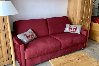 Image de CabourgB Tout confort 34 m² balcon sud pied des pistes 2 alpes 4/5 pers. Parking