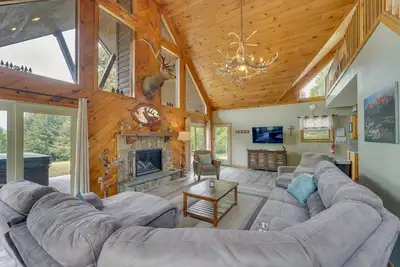 Image de Cabine Benezette 3 acres avec bain Ă remous, barbecue et vue sur le mont
