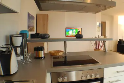 Image de Fantastique, spacieux appartement avec deux terrasses sur le toit et vue sur la mer