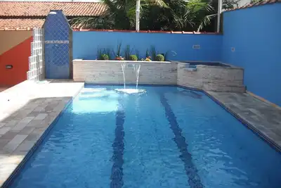 Image de Belle maison avec piscine * Itanhaém * 30m Beach * Endroit confortable pour les loisirs et le repos